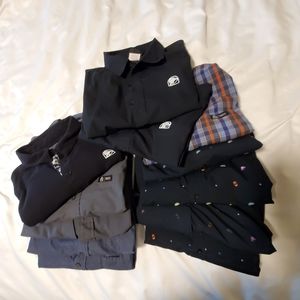 Bundle of 9 Taco Bell Uniform Shirt Manager.